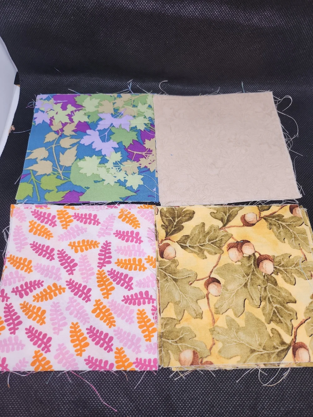 Patchwork Fabric Squares Bundle - Multicolor Designs